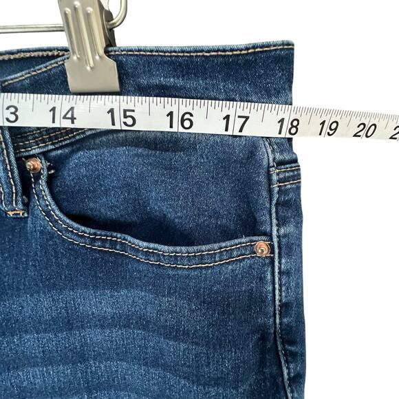 Nanette Lepore Belle Ankle Jeans 16 Blue Slim Skinny High Rise Stretch Comfort - Picture 6 of 12